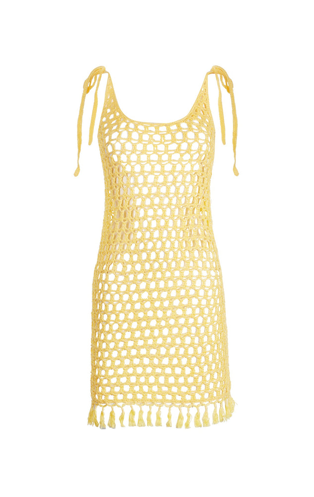 Crochet Mini Dress Resort-wear